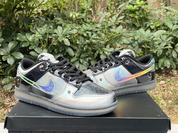 Nike Dunk Low "Hyperflat" Black and Multi-Color - Image 4