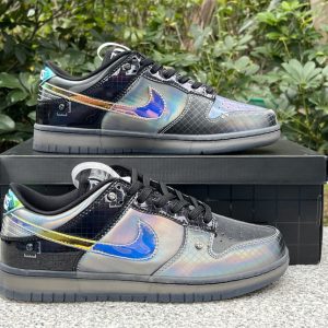 Nike Dunk Low "Hyperflat" Black and Multi-Color