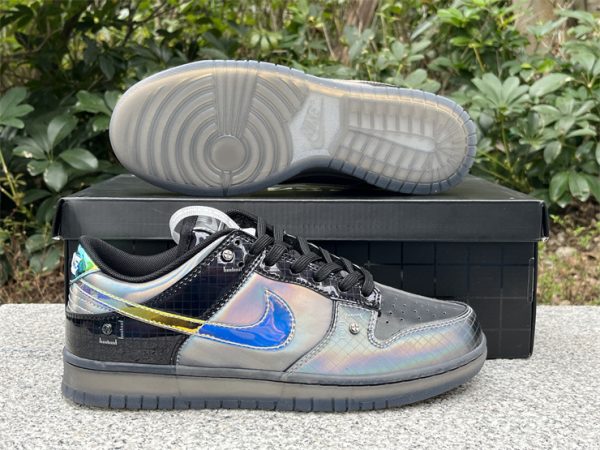 Nike Dunk Low "Hyperflat" Black and Multi-Color - Image 6