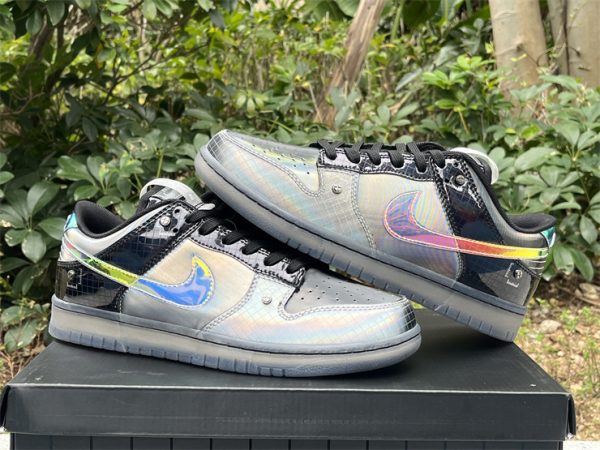 Nike Dunk Low "Hyperflat" Black and Multi-Color - Image 3